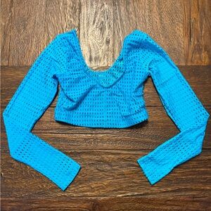 Five Dancewear Long Sleeve Crochet Top